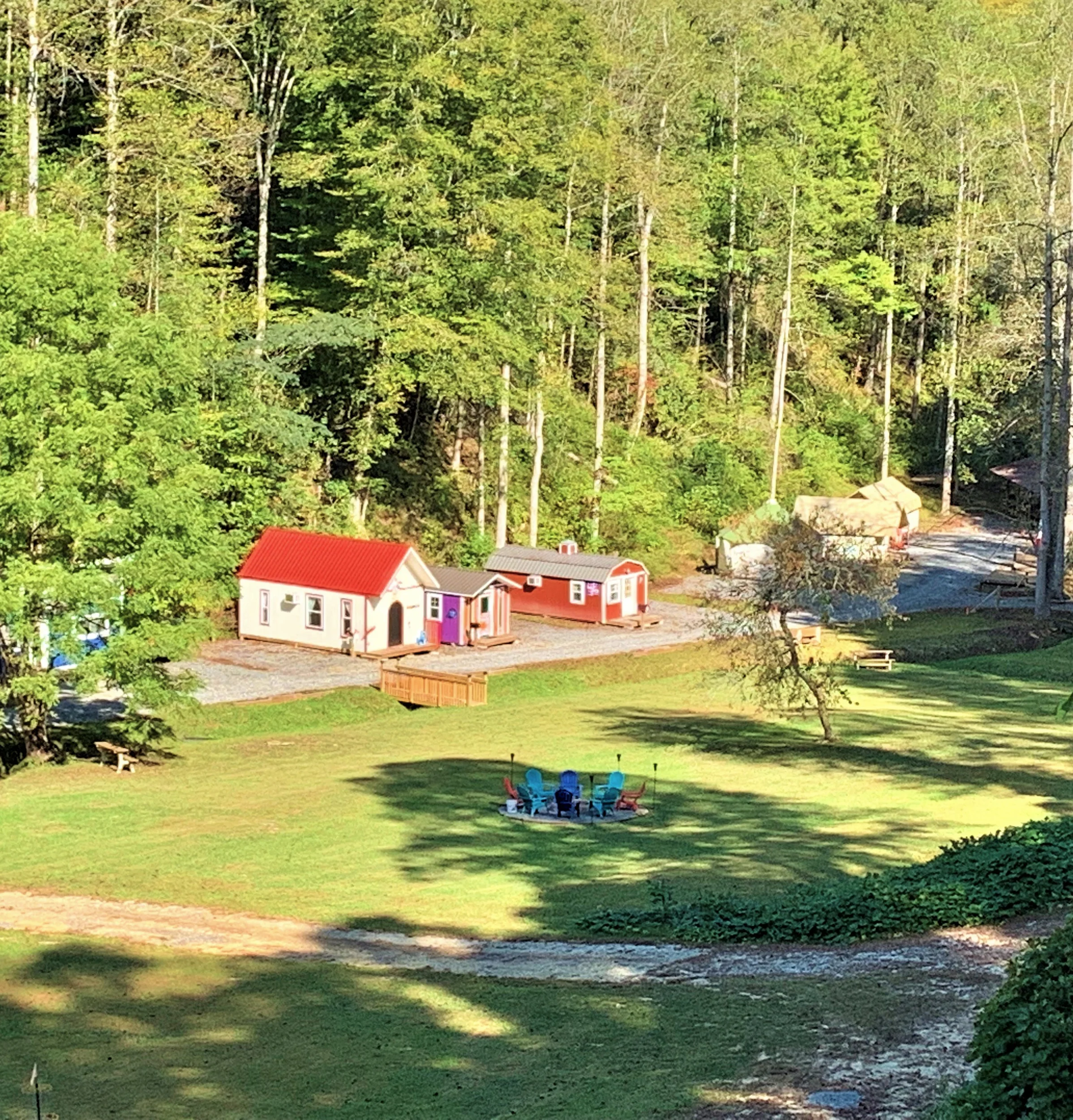 View of lower half of Gorgeous Stays Campground